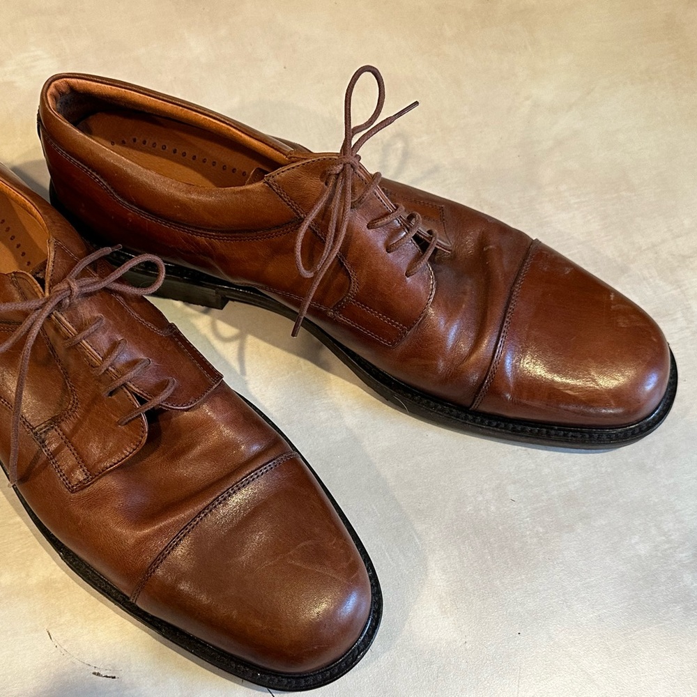Johnston & Murphy Brown Men's Oxfords Italian Leather with FIC soles 14